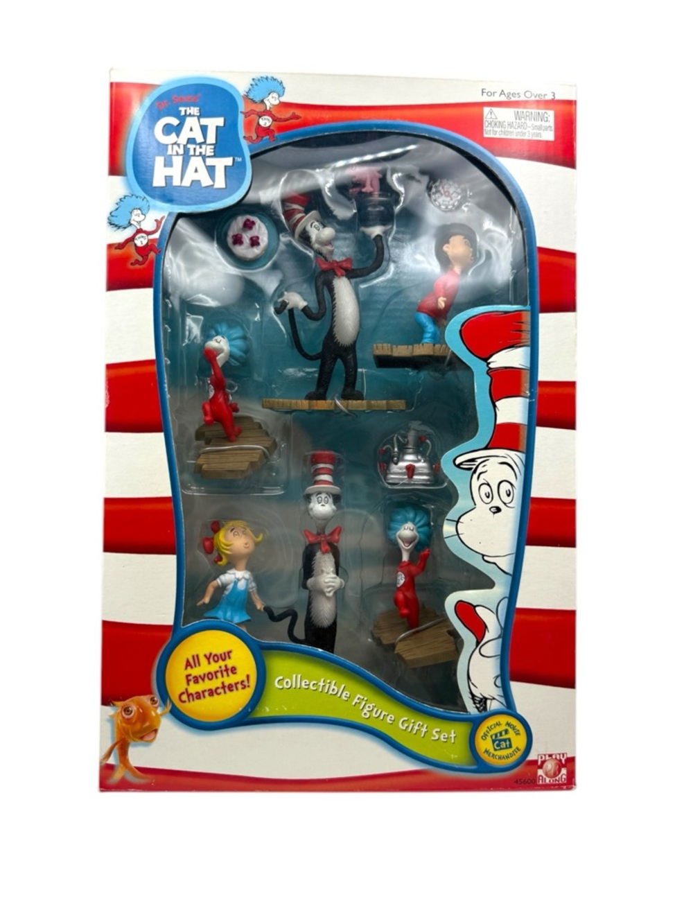 Dr Seuss Cat in the Hat 2003 Collectible Figure Gift Set Play Along NIB